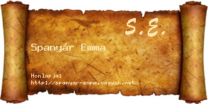 Spanyár Emma névjegykártya